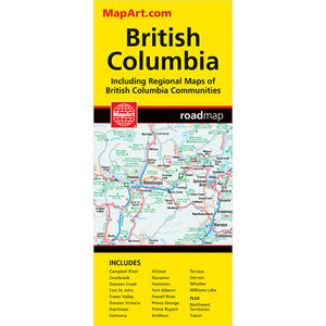 British Columbia Folded Map