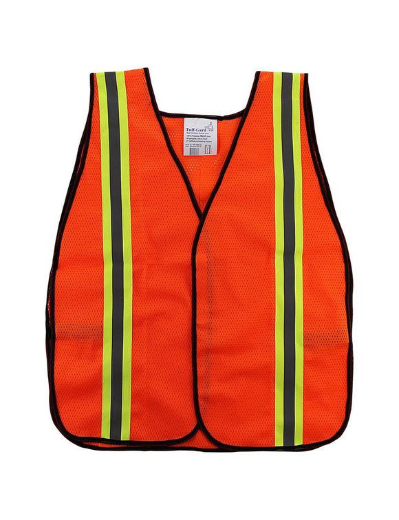 Safety Vest with Reflective Yellow Stripe