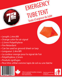 Emergency Tube Tent - EarthquakeKit.ca